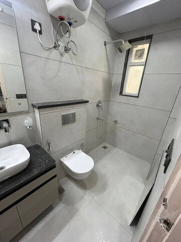 Bathroom in 1 BHK Apartment at Freedom Fighters Enclave – for Rent