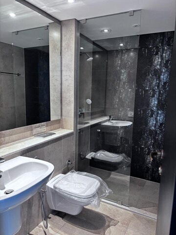 Bathroom in 3 BHK Apartment at Panchshil Towers, Kharadi – for Rent