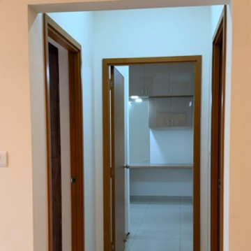 Building Lobby in 2 BHK Apartment at Sobha Dream Gardens, Kannur – for Rent