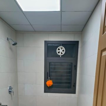 Bathroom in 3 BHK Apartment at Sobha HRC Pristine Bangalore, Amrutahalli – for Rent