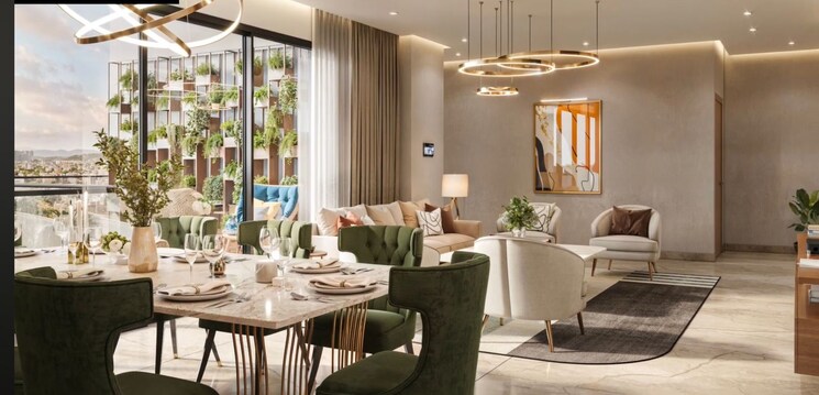 Living Room, ganga-anantam 3 Bedroom 2392 Sq.Ft. Apartment In Sector 85 Gurgaon 9751406