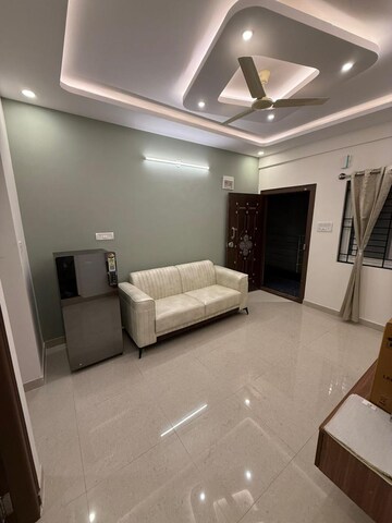 Living Room in 1 BHK Apartment at Aecs Layout – for Rent