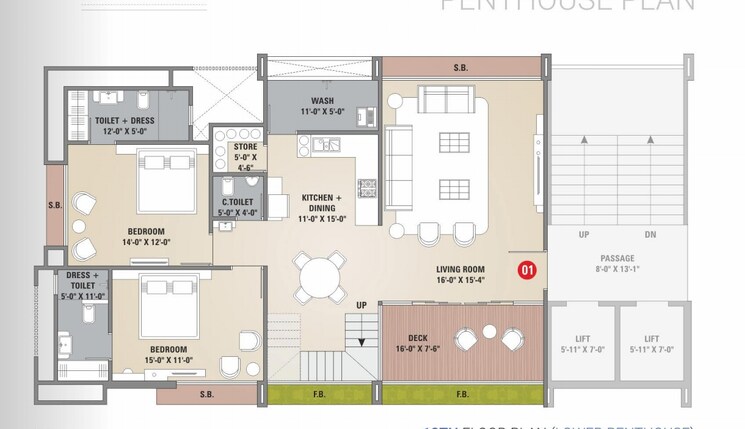 Floor Plan, pal 4 Bedroom 3630 Sq.Ft. Apartment In Pal Surat 9751492