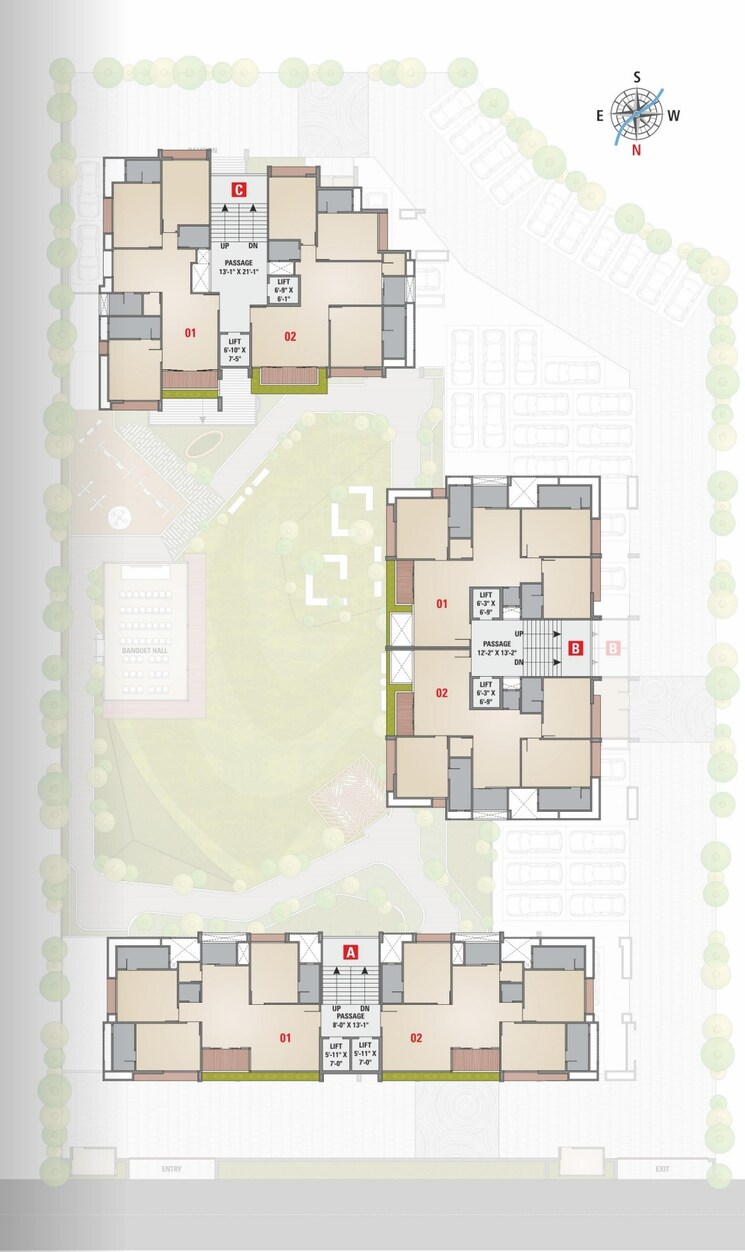 Floor Plan, pal 4 Bedroom 3630 Sq.Ft. Apartment In Pal Surat 9751492