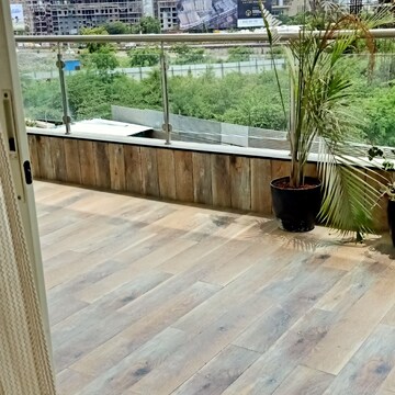 Balcony in 2.5 BHK Apartment at Mamurdi – for Rent