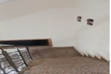 Staircase in 4 BHK Builder Floor at Vasant Enclave – for Sale