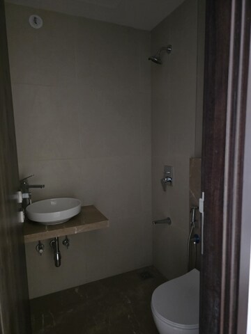 Bathroom in 3 BHK Apartment at Shapoorji Pallonji The Designate, Khar West – for Rent