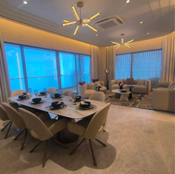 Living Room in 6 BHK Apartment at Windsor Grande Residences, Prakash Nagar – for Sale