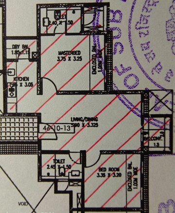 2 BHK Apartment – Map Location View at Amanora Gold Towers, Hadapsar - for Sale