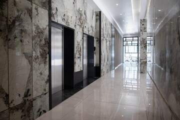 Building Lobby in 1 BHK Apartment at Seasons Orchid, Kalyan West – for Rent