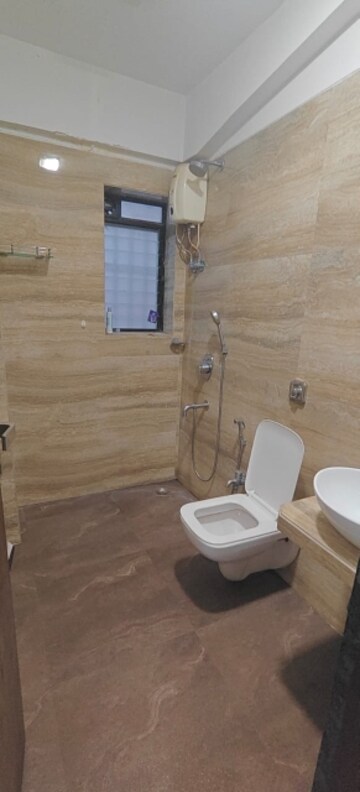 Bathroom in 3 BHK Apartment at Aristo Pearl Residency, Prabhadevi – for Rent