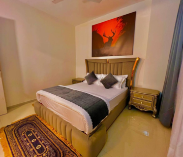 Bedroom in 3 BHK Apartment at Omaxe The Palace, Sushant Golf City – for Rent