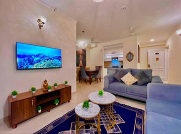 Bedroom in 3 BHK Apartment at Omaxe The Palace, Sushant Golf City – for Rent