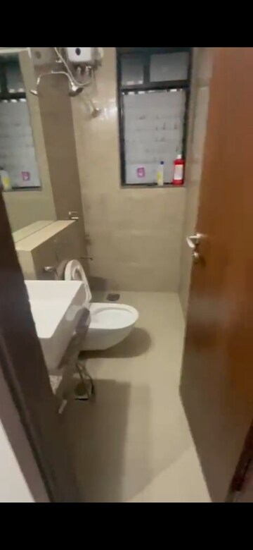 Bathroom in 2 BHK Apartment at Sunteck Avenue 2, Goregaon West – for Rent