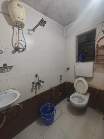 Bathroom in 2 BHK Apartment at Seawoods Sector 50 – for Rent