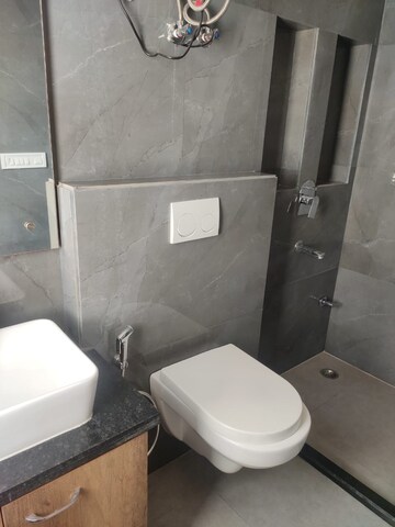 Bathroom in 1 RK Builder Floor at Mohit House, Sushant Lok I – for Rent
