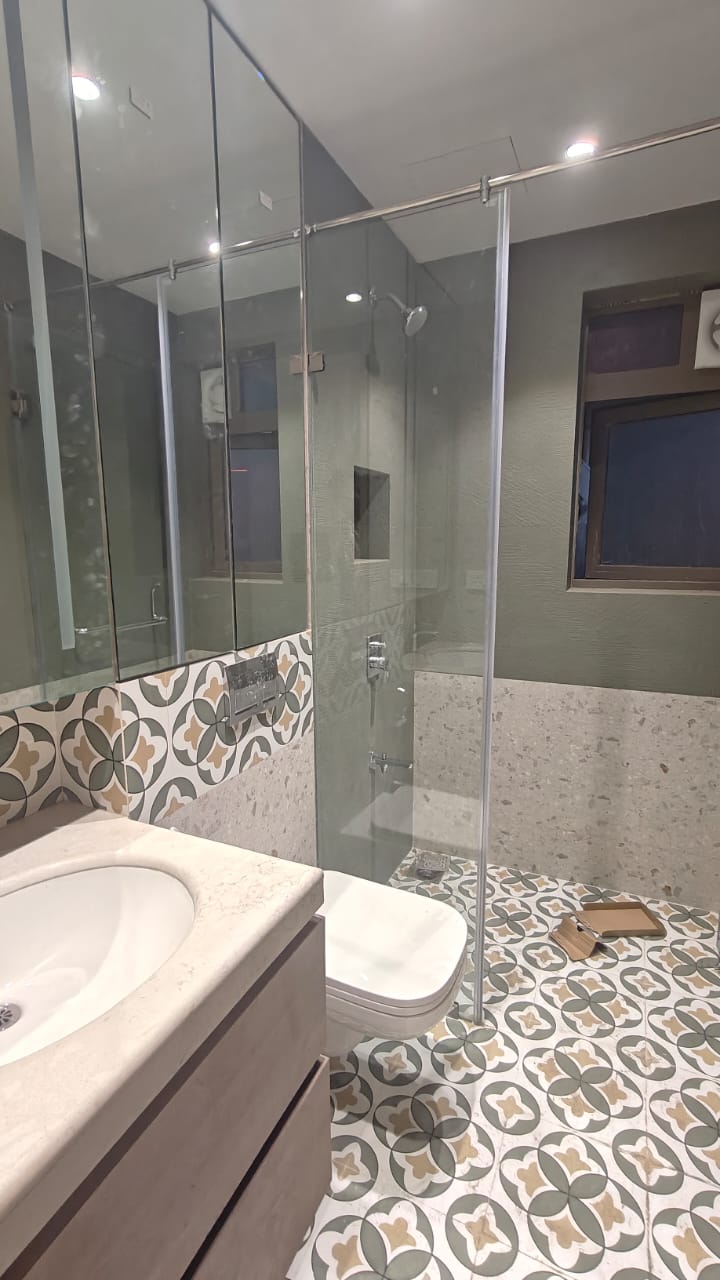 Bathroom in 3 BHK Apartment at One Meraki, Chembur – for Rent