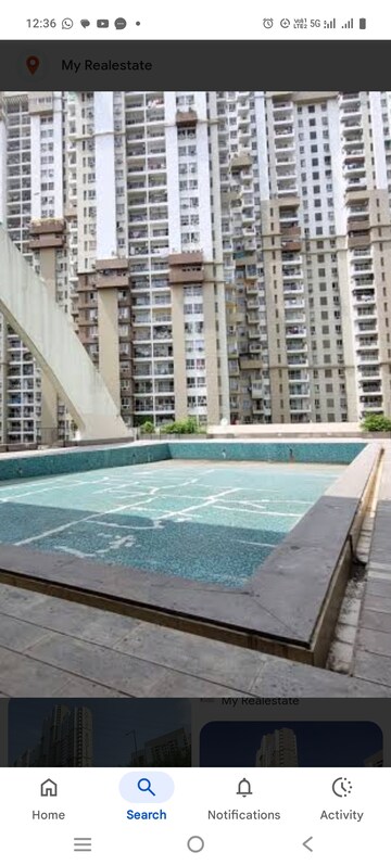 Swimming Pool in 3 BHK Apartment at 3C Lotus Boulevard, Sector 100 – for Rent