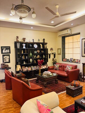 Living Room in 4 BHK Apartment at Metro House Colaba, Colaba – for Sale