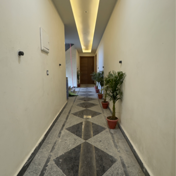 Building Lobby in 4 BHK Apartment at Palm Residency Chhatarpur, Rajpur Khurd Extension – for Sale