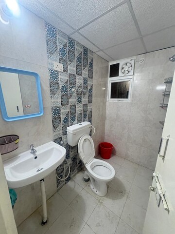 Bathroom in 2 BHK Apartment at Signature The Millennia 3, Sector 37d – for Rent