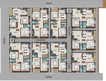 Floor Plan in 2 BHK Apartment at Sizzle Sidvin Horizon, Nimbekaipura – for Sale