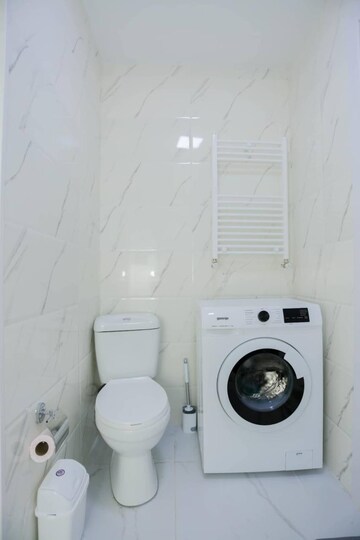 Bathroom in 3 BHK Apartment at Sindhu Bhavan Road – for Rent