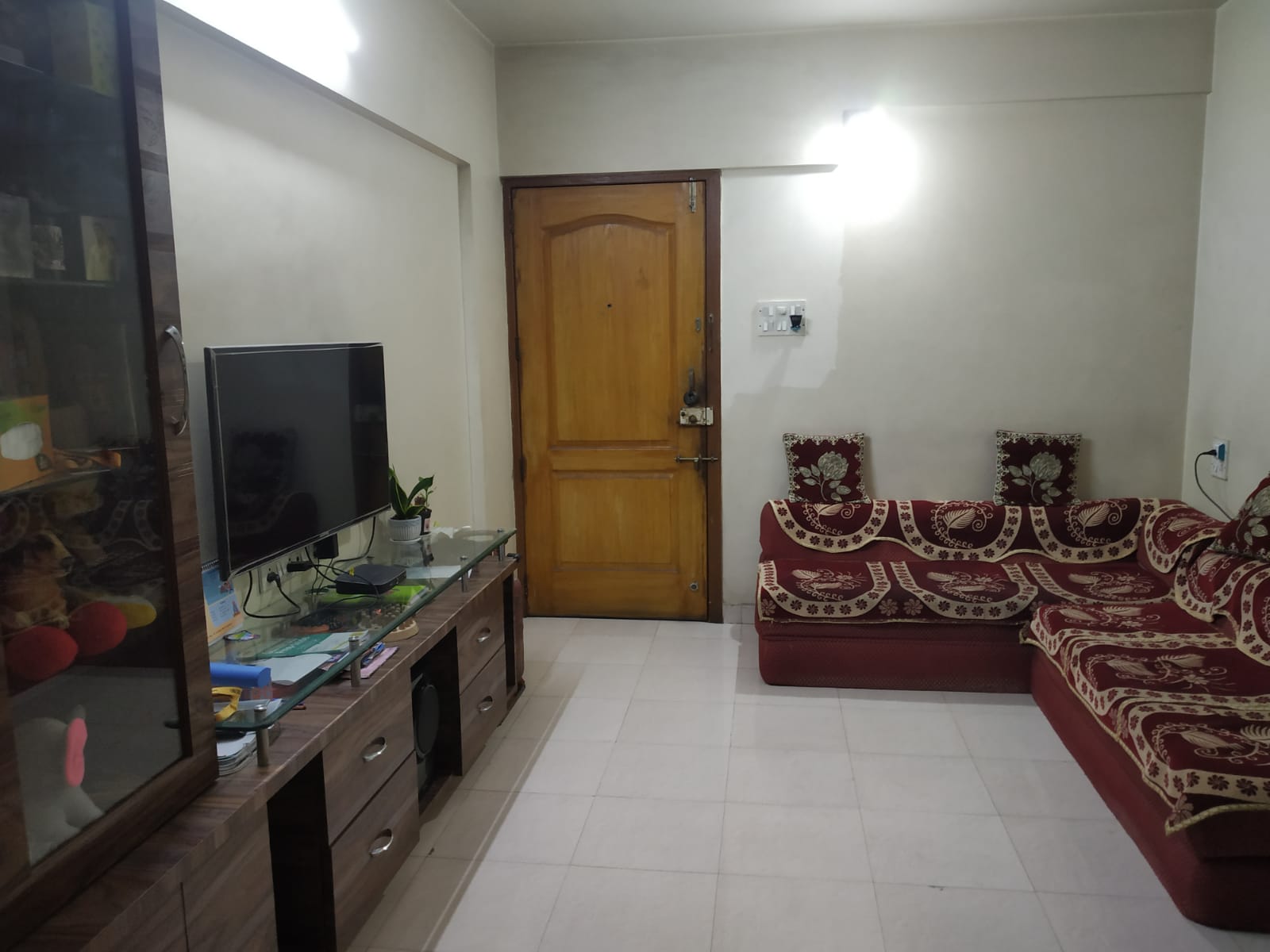 Living Room in 2 BHK Apartment at Wadhwani Sai Atharva, Pimple Saudagar – for Sale