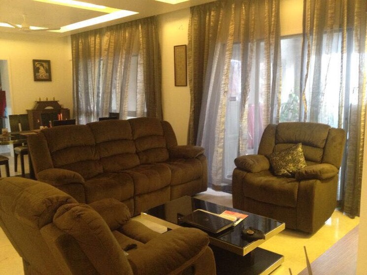 Living Room, kolte-patil-24k-glitterati 3 Bedroom 2100 Sq.Ft. Apartment In Pimple Nilakh Pune 9763265