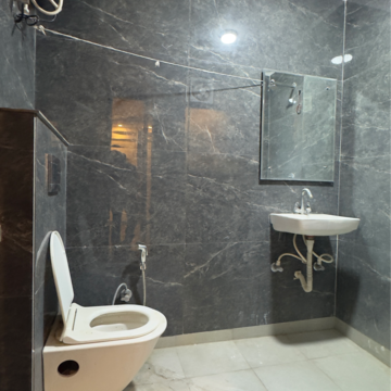 Bathroom in 3 BHK Builder Floor at Chattarpur – for Rent