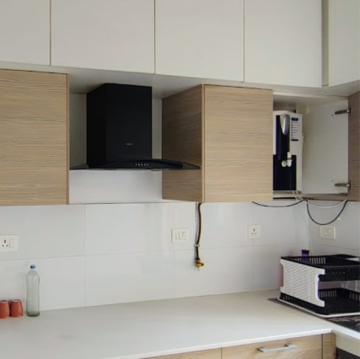 Kitchen in 2 BHK Apartment at Bhartiya Nikoo Homes Phase 2, Kannur – for Rent