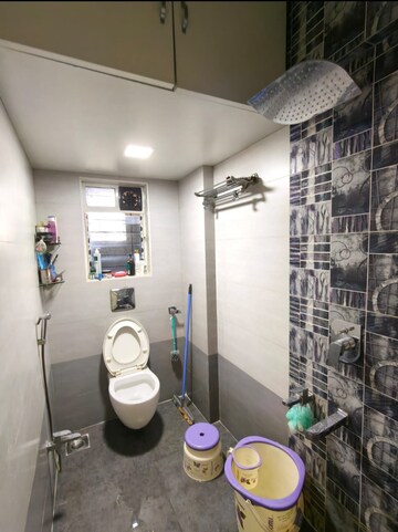 Bathroom in 2 BHK Apartment at Dev Ashoka Apartment, Vartak Nagar – for Rent