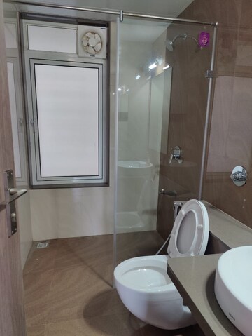 Bathroom in 3 BHK Apartment at Bhandari 43 Privet Drive, Balewadi – for Rent