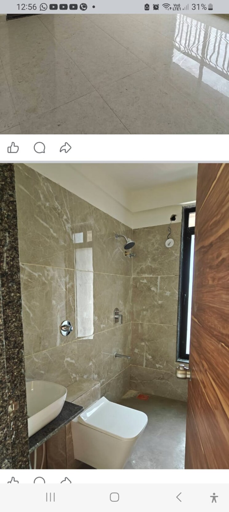 Bathroom, jp-decks 3 Bedroom 1800 Sq.Ft. Apartment In Goregaon East Mumbai 9765339