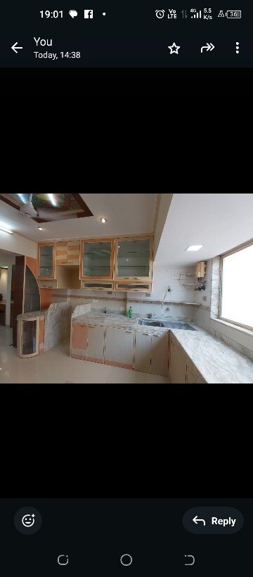 Kitchen in 3 BHK Apartment at Mahim West – for Rent