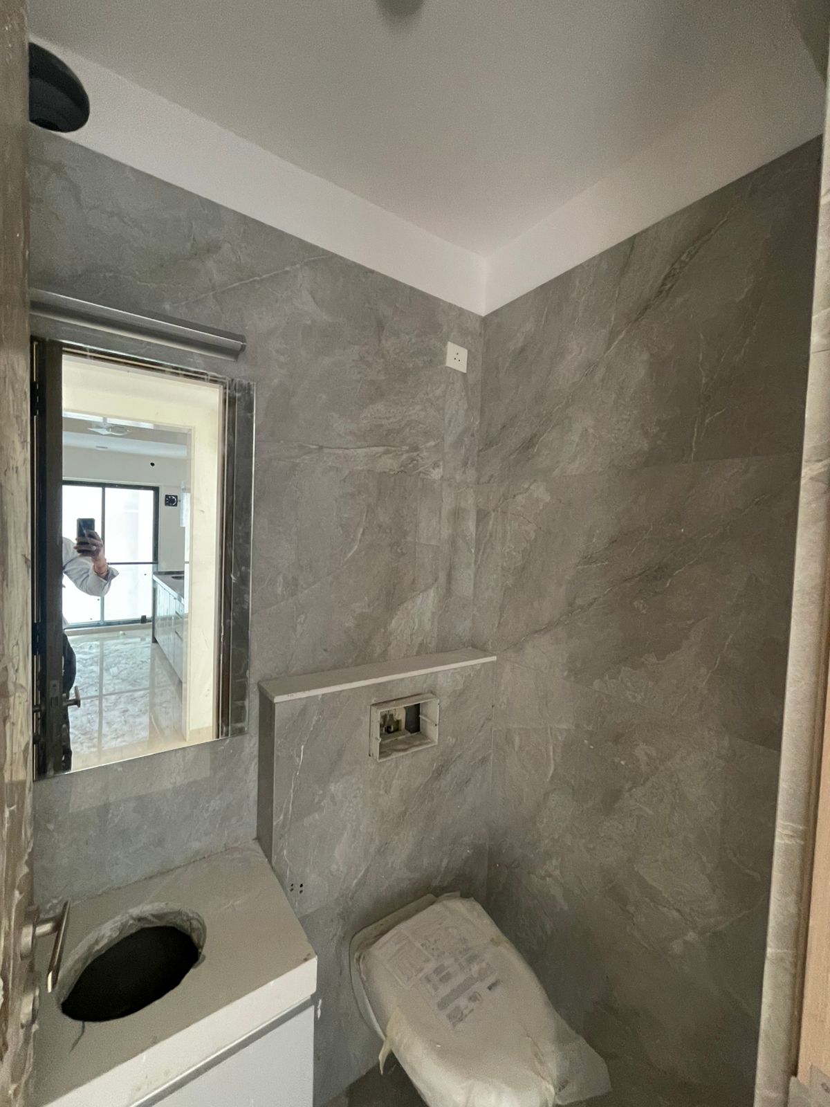 Bathroom in 3 BHK Apartment at Evergreen Apartment Bandra West, Bandra West – for Rent