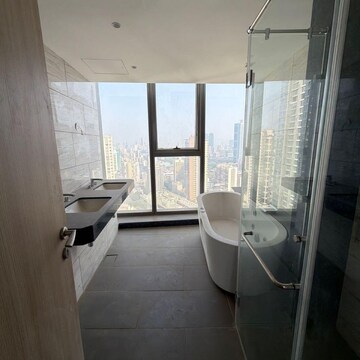 Bathroom in 4 BHK Apartment at Rustomjee Crown, Gokhale Road – for Rent