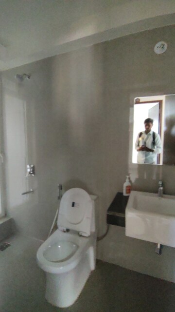 Bathroom in 2 BHK Apartment at Indiabulls One Indiabulls, Pokhran Road No Two – for Rent