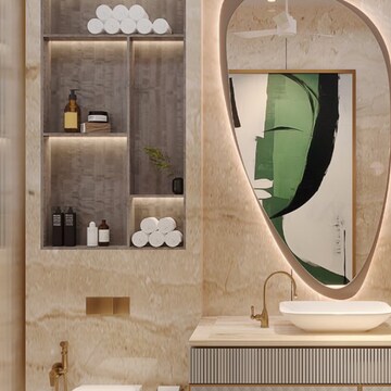 Bathroom in 4 BHK Builder Floor at Rohini – for Sale