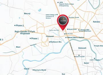 2 BHK Apartment – Map Location View at Wakad - for Sale