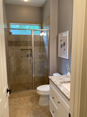 Bathroom in 3 BHK Apartment at Chandak Shreeraj Realty, Worli – for Rent