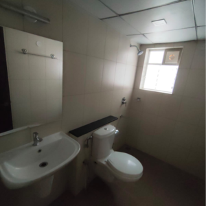 Bathroom in 3.5 BHK Apartment at Godrej Eternity, Jyotipuram – for Rent