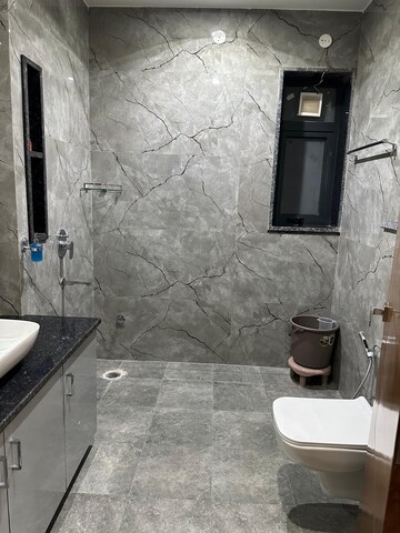 Bathroom in 3 BHK Builder Floor at Hong Kong Bazaar, Sector 57 – for Rent