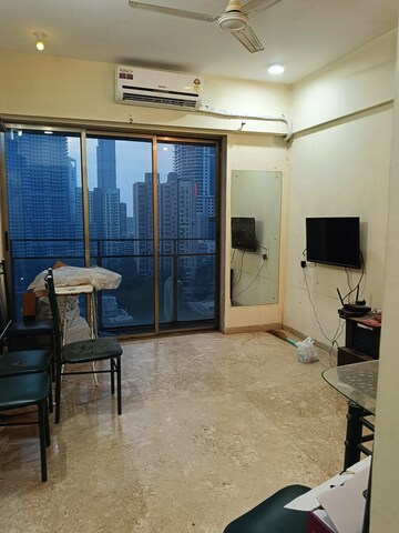 Living Room in 1 BHK Apartment at Neumec Elegance, Lower Parel – for Rent