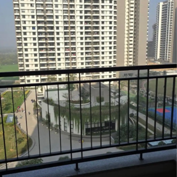 Balcony in 3 BHK Apartment at Sobha City Gurgaon, Babupur Village – for Rent
