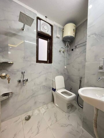 Bathroom in 2 BHK Builder Floor at Saket – for Rent
