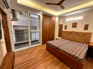 Bedroom in 1 RK Builder Floor at Sushant Lok ii – for Rent
