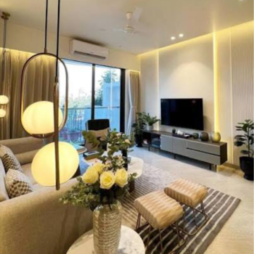 Living Room in 2 BHK Apartment at Naman Habitat, Dhakoji Sethpada – for Sale