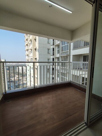 Balcony in 2 BHK Apartment at Lodha Amara Tower 23, Kolshet Road – for Rent
