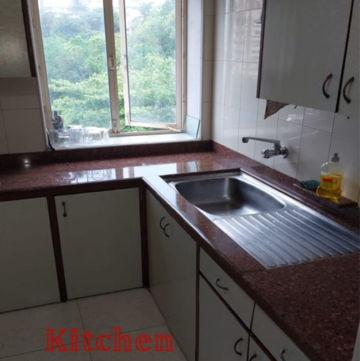 Kitchen in 2 BHK Apartment at Cumbala Hill – for Sale